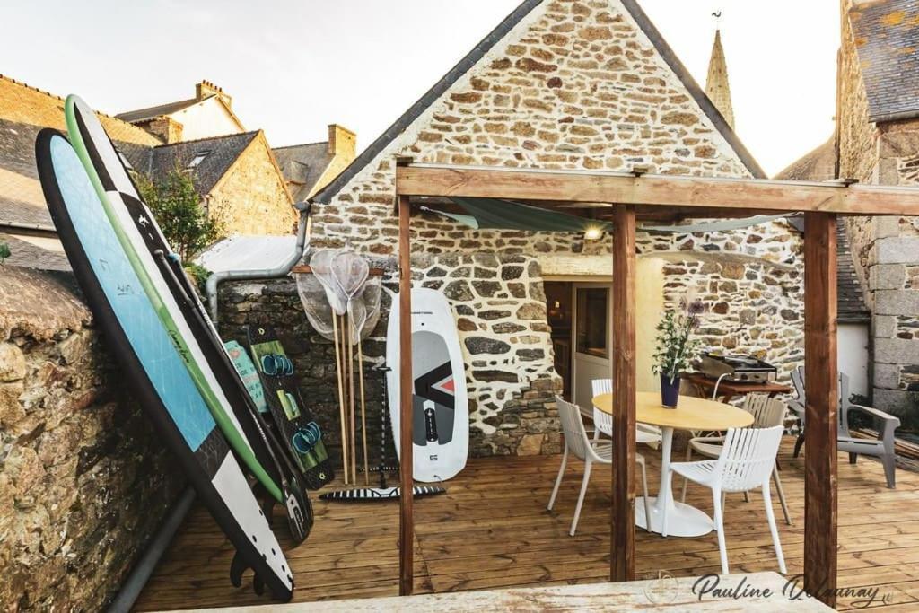Ty Ar Mor Maison De La Mer, A 40 M De La Plage Saint-Michel-en-Greve ภายนอก รูปภาพ