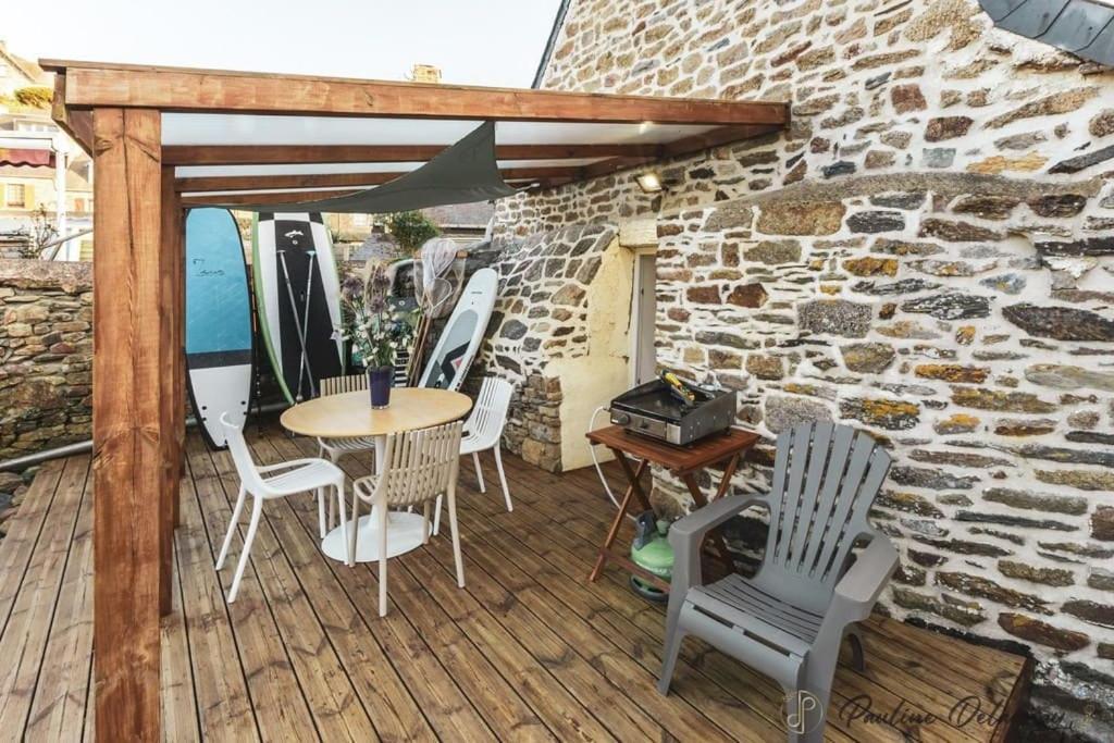 Ty Ar Mor Maison De La Mer, A 40 M De La Plage Saint-Michel-en-Greve ภายนอก รูปภาพ